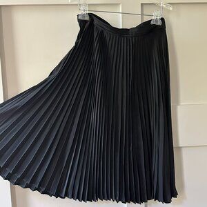🖤 Vintage Natalie of California Pleated Midi Skirt – 1940s/50s Elegance ✨